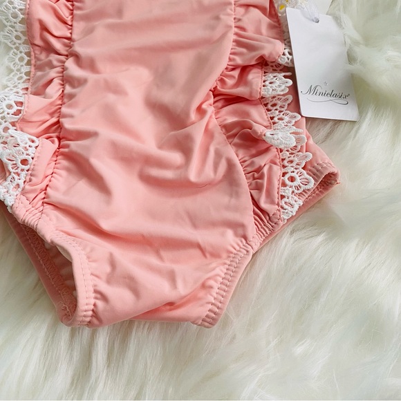 Miniclasix Girl’s Frill Swimsuit NWT 6-9mo Msrp $50 - Picture 8 of 10